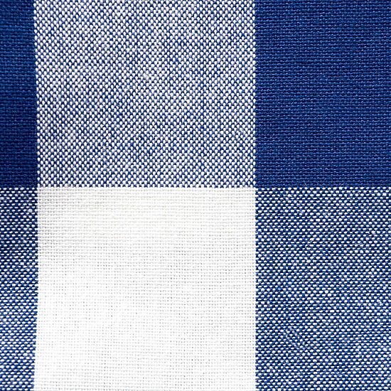 Design Imports Navy Buffalo Check Tablecloth