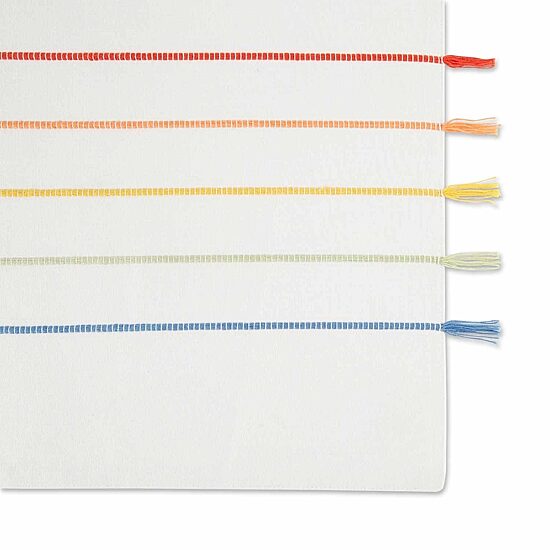 Design Imports Rainbow Stripe Tassel 4-pc. Placemats