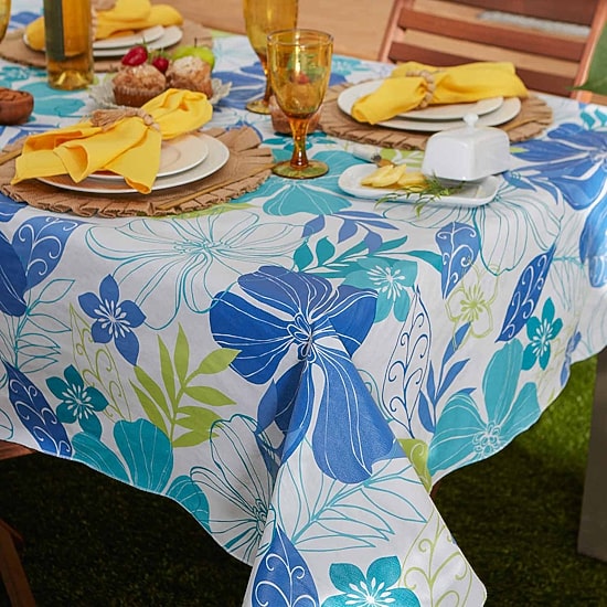 Design Imports Tropical Bahama Vinyl Tablecloths