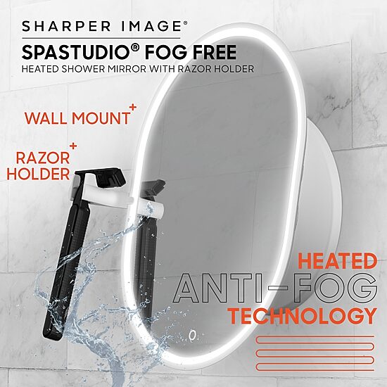 Sharper Image Spastudio® Heated Shower Mirror