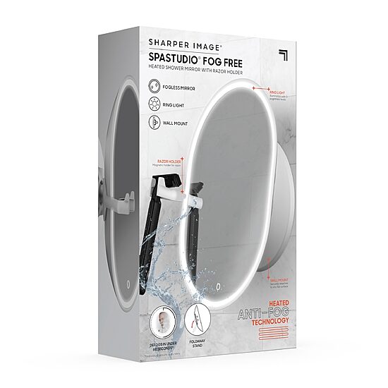 Sharper Image Spastudio® Heated Shower Mirror