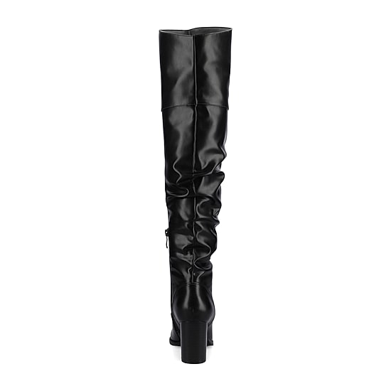 Journee Collection Womens Kaison Stacked Heel Over the Knee Boots