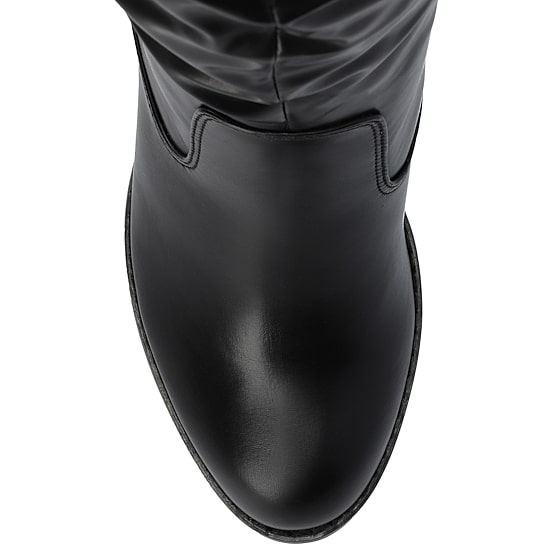 Journee Collection Womens Kaison Stacked Heel Over the Knee Boots