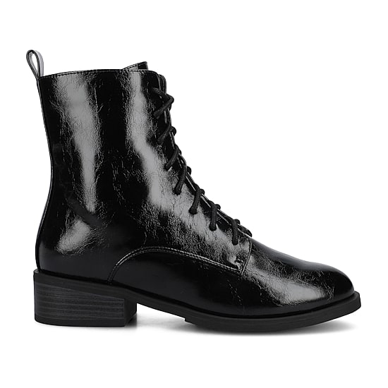 Journee Collection Womens Flat Heel Combat Boots