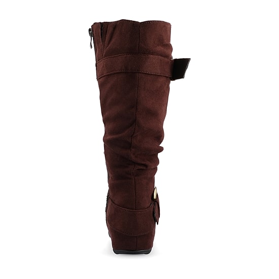 Journee Collection Womens Extra Wide Calf Flat Heel Riding Boots