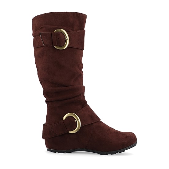 Journee Collection Womens Extra Wide Calf Flat Heel Riding Boots