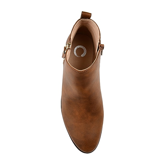 Journee Collection Womens Ellis Stacked Heel Booties