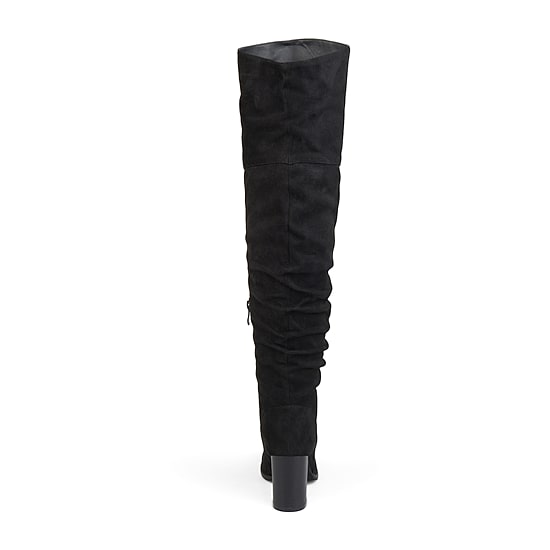 Journee Collection Womens Kaison Stacked Heel Over the Knee Boots