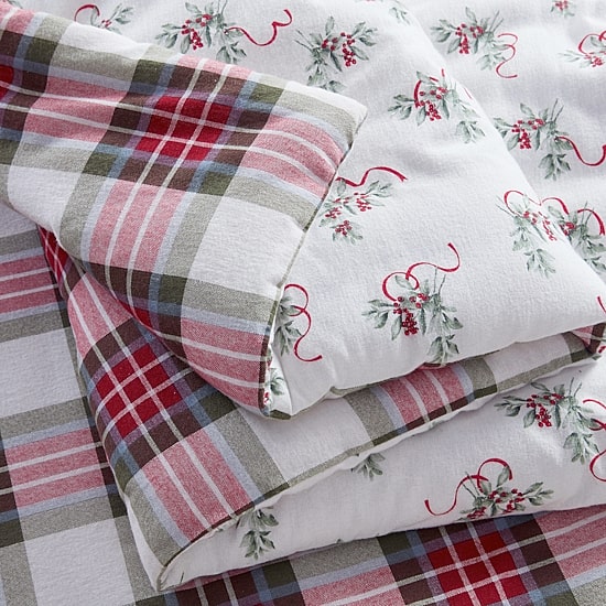 Martha Stewart Yuletide Spruce Plaid Easy Care Comforter Set