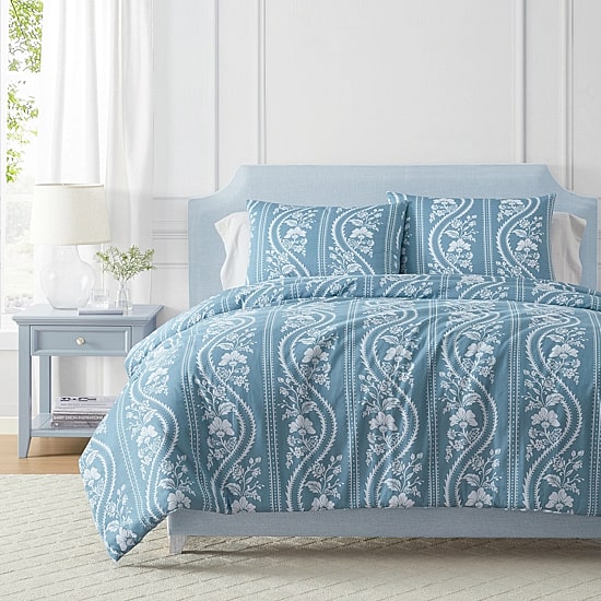 Martha Stewart Sophia Stripe Easy Care Comforter Set