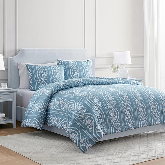 Martha Stewart Sophia Stripe Easy Care Comforter Set