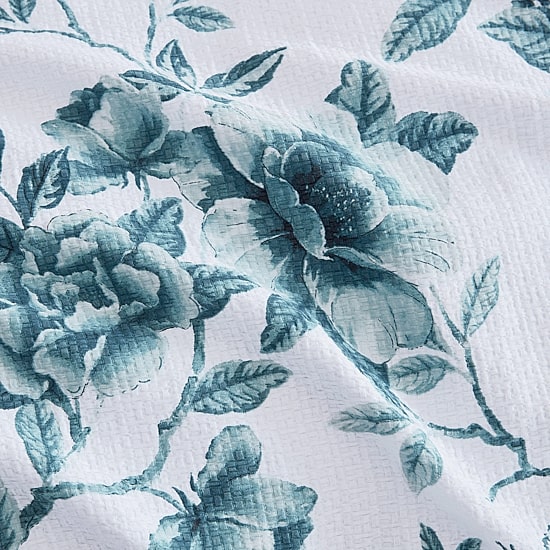 Martha Stewart Vivian Floral Easy Care Duvet Cover Set