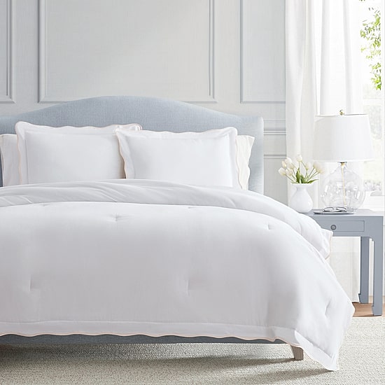 Martha Stewart Simple Scallop Easy Care Comforter Set