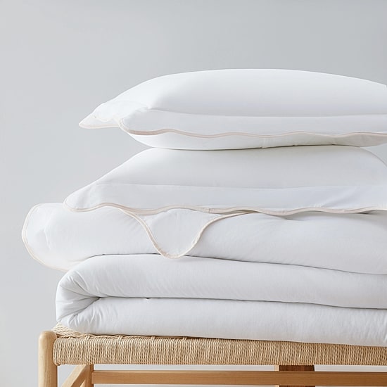 Martha Stewart Simple Scallop Easy Care Comforter Set