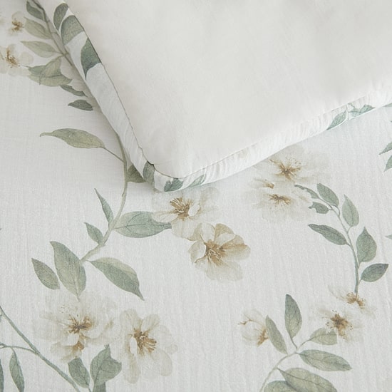 Martha Stewart Hazel Floral Easy Care Duvet Cover Set