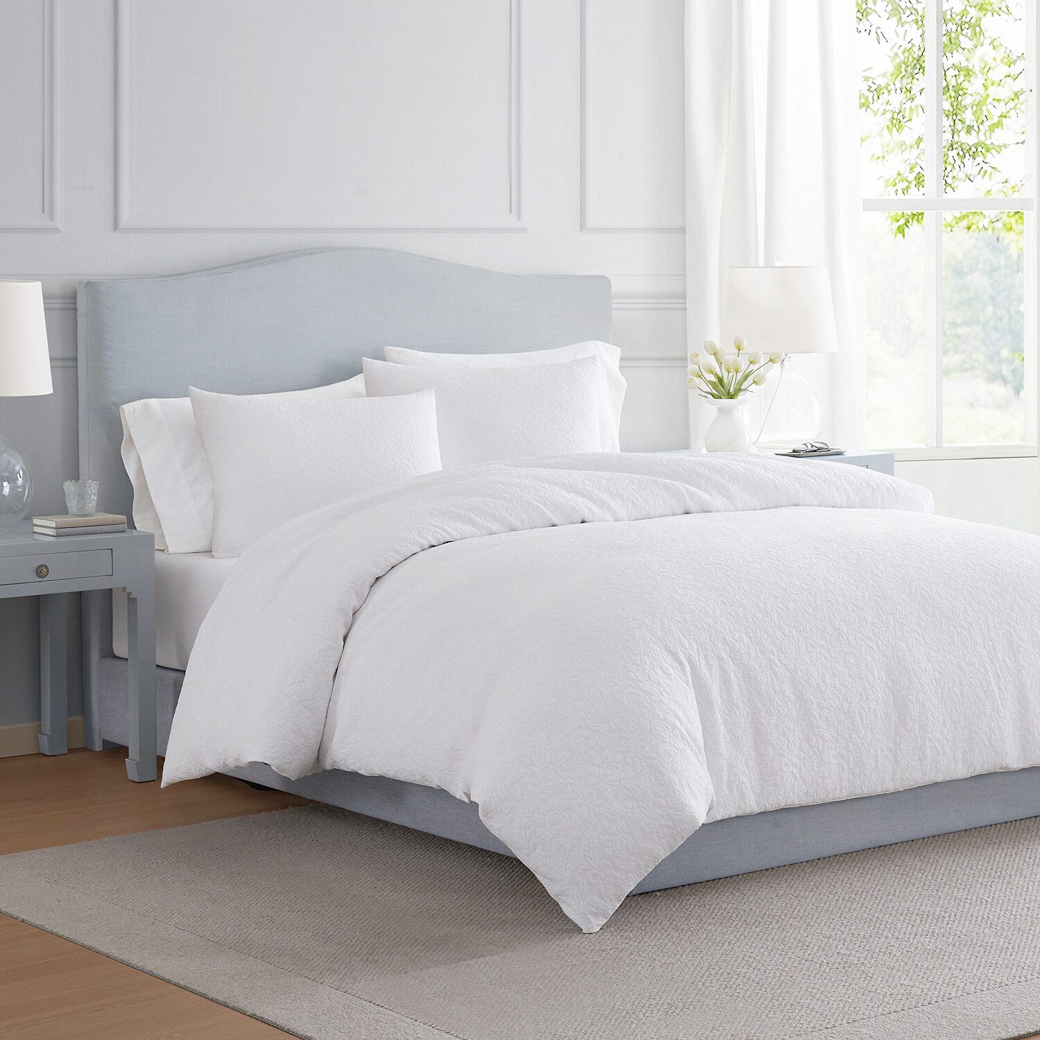 Martha Stewart Garden Trellis Easy Care Duvet Cover Set