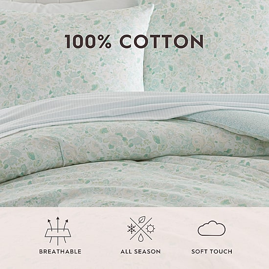 Laura Ashley Quartet Easy Care Comforter Set