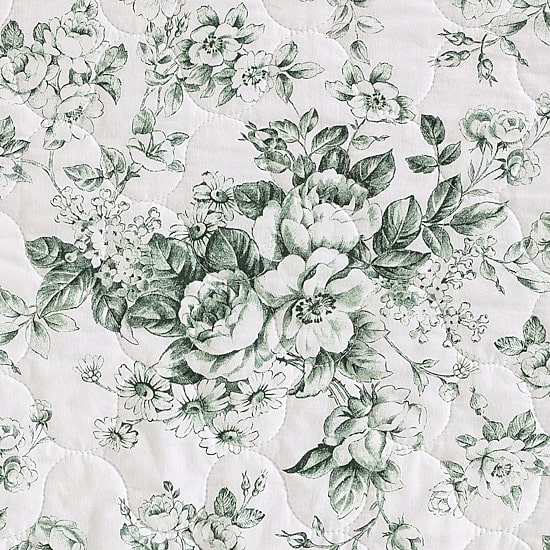 Laura Ashley Toile Delight Easy Care Quilt Set
