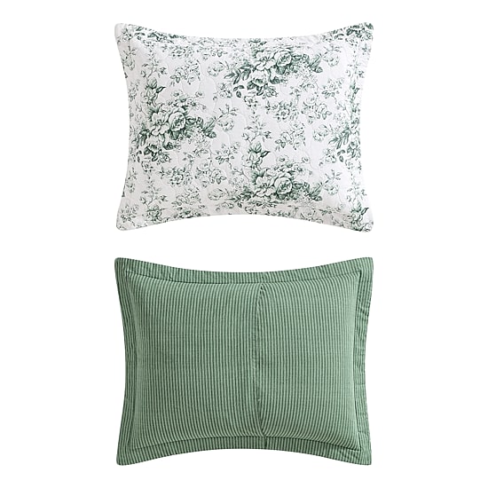 Laura Ashley Toile Delight Easy Care Quilt Set