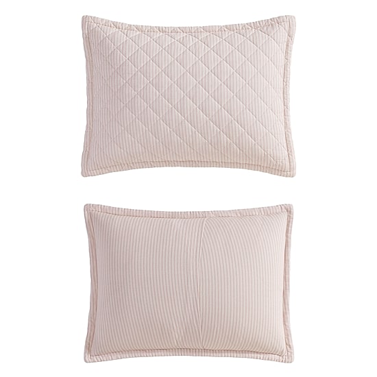 Laura Ashley Tessas Stripe Easy Care Quilt Set