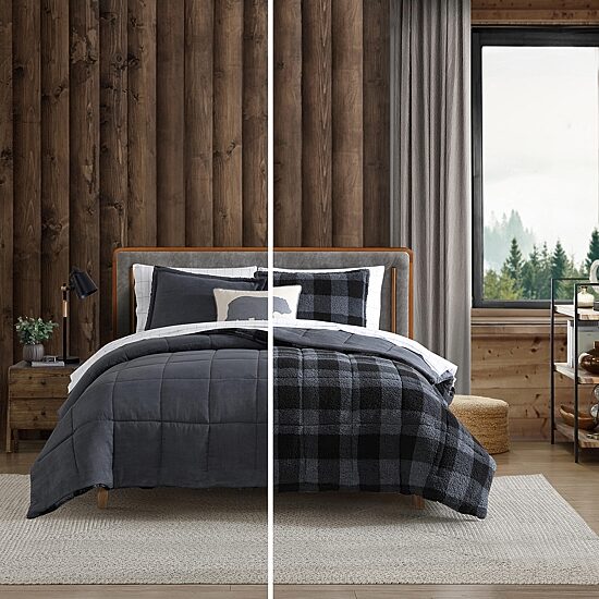 Eddie Bauer Cabin Plaid Easy Care Comforter Set