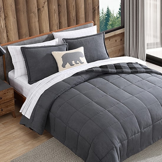 Eddie Bauer Cabin Plaid Easy Care Comforter Set