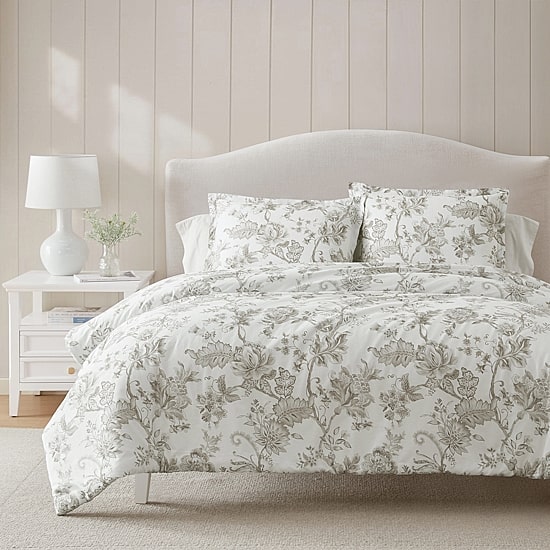 Martha Stewart Avery Floral Easy Care Duvet Cover Set