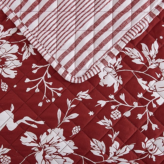 Martha Stewart Dancing Deer Easy Care Quilt Set