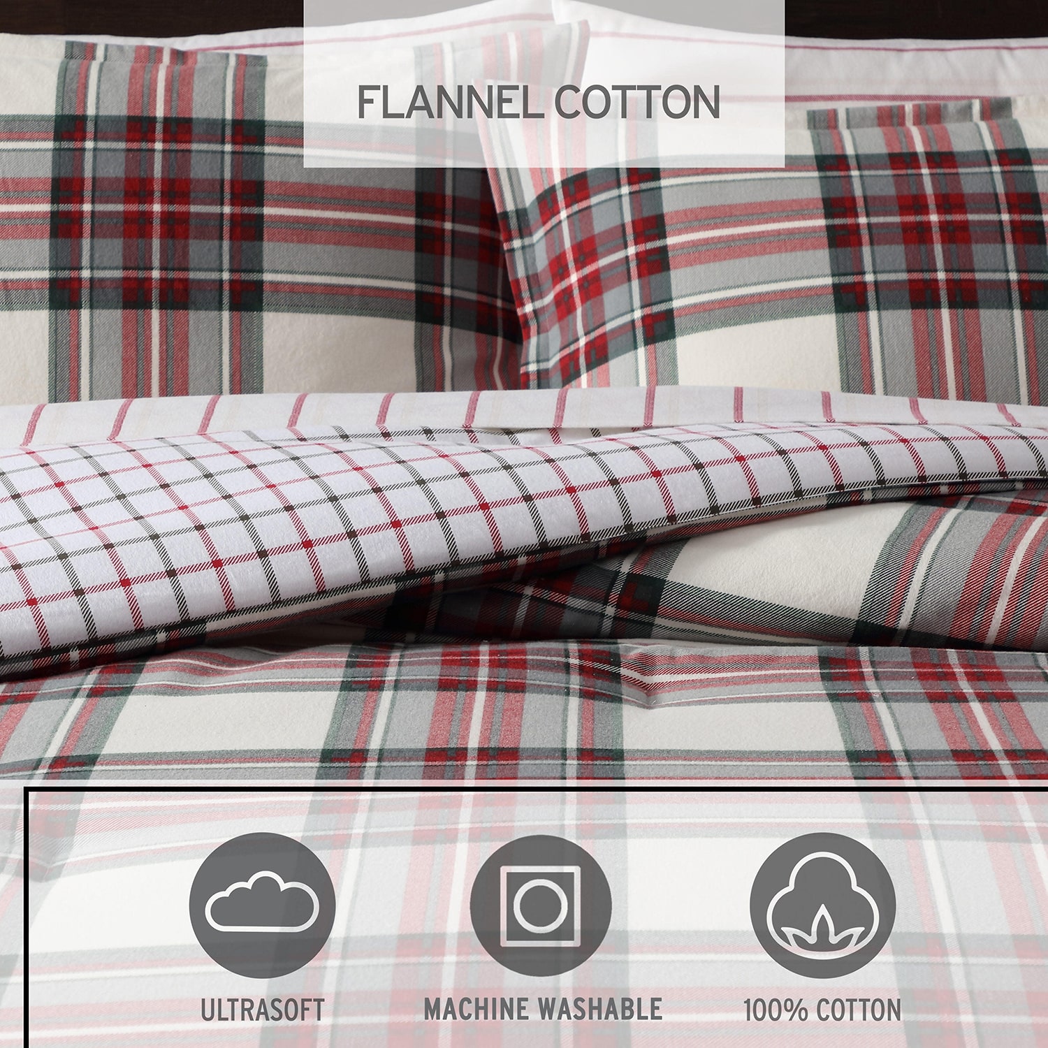 Eddie Bauer Serendipity Plaid Easy Care Comforter Set