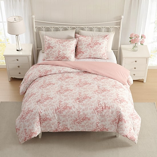 Laura Ashley Toile Delight Easy Care Comforter Set