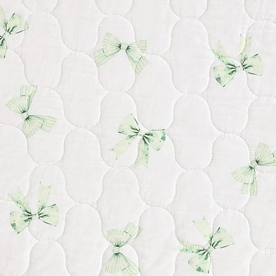 Laura Ashley Bouncy Bows Easy Care Quilt Set
