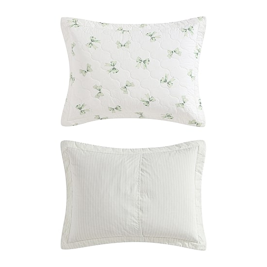 Laura Ashley Bouncy Bows Easy Care Quilt Set