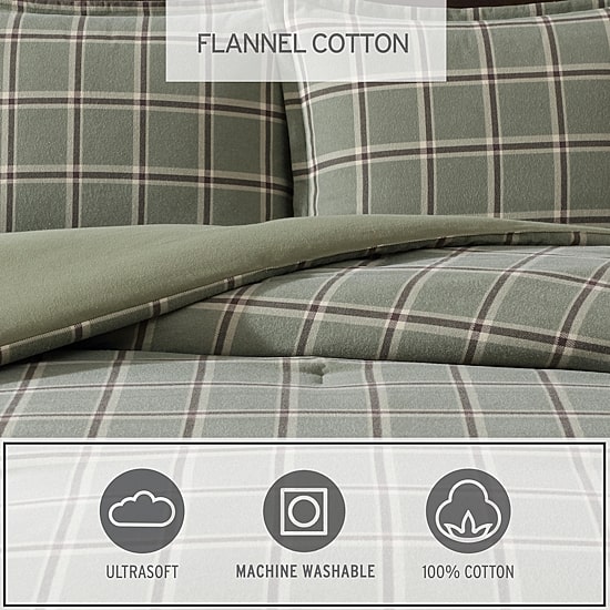 Eddie Bauer Alpine Plaid Easy Care Comforter Set