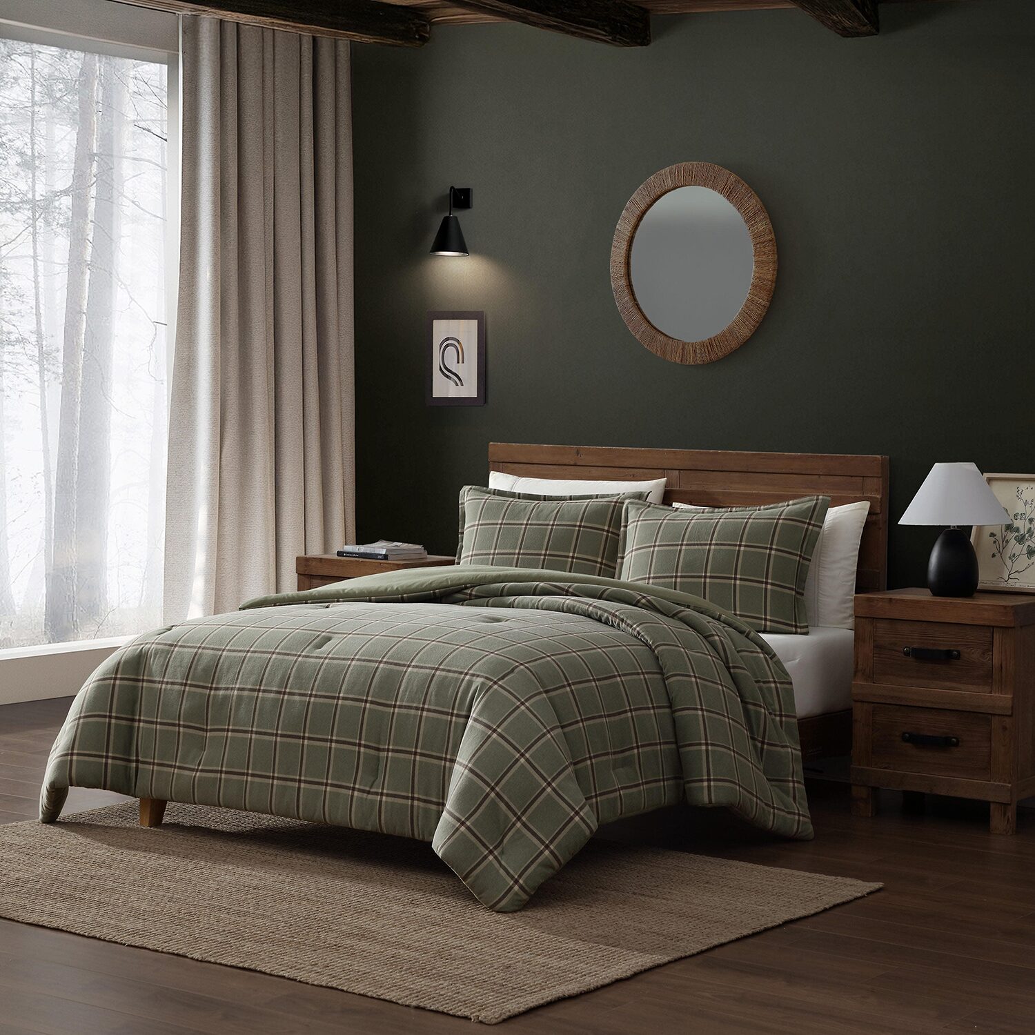 Eddie Bauer Alpine Plaid Easy Care Comforter Set
