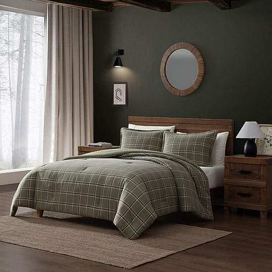 Eddie Bauer Alpine Plaid Easy Care Comforter Set