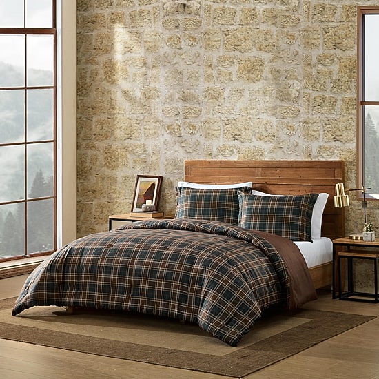 Eddie Bauer Huntley Plaid Easy Care Comforter Set