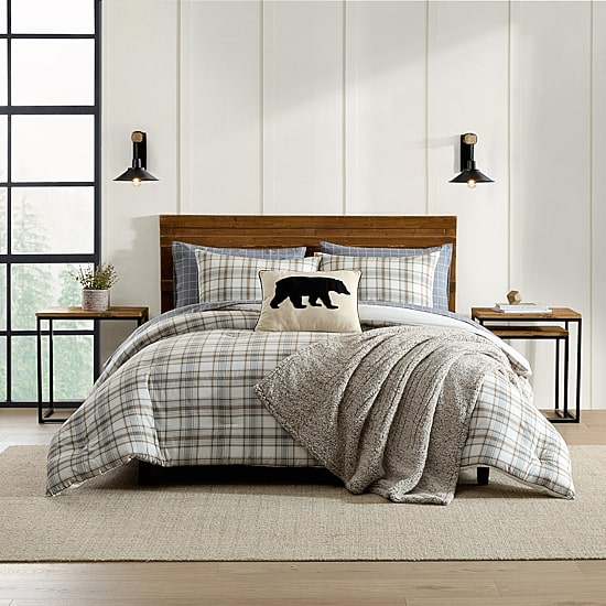 Eddie Bauer Ashland Plaid Easy Care Comforter Set