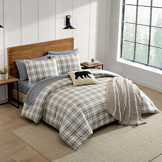 Eddie Bauer Ashland Plaid Easy Care Comforter Set