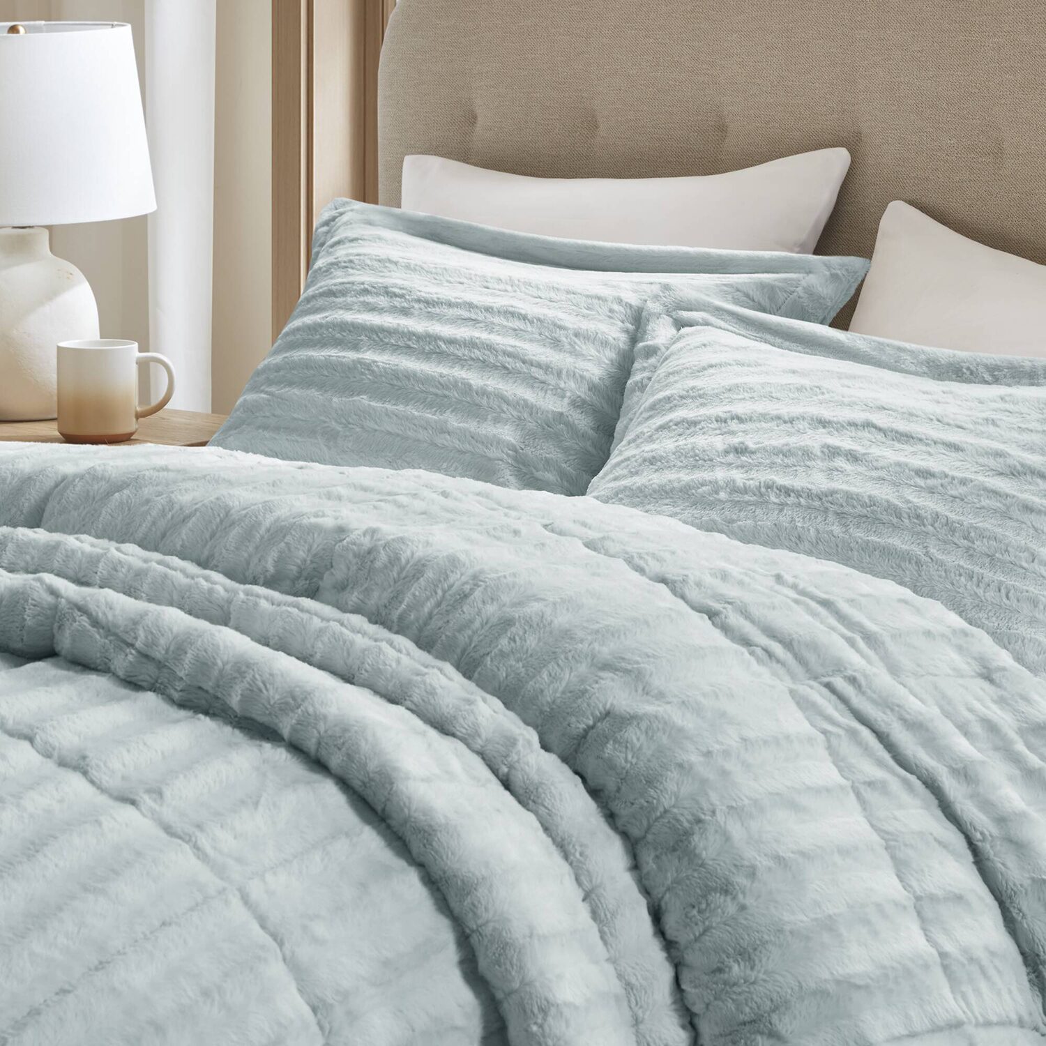 Madison Park York 3-pc. Faux Fur Midweight Comforter Set