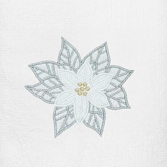 Linum Home Textiles Christmas Blossom Embroidered 2-pc. Hand Towel