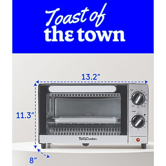 Betty Crocker Black Toaster Oven