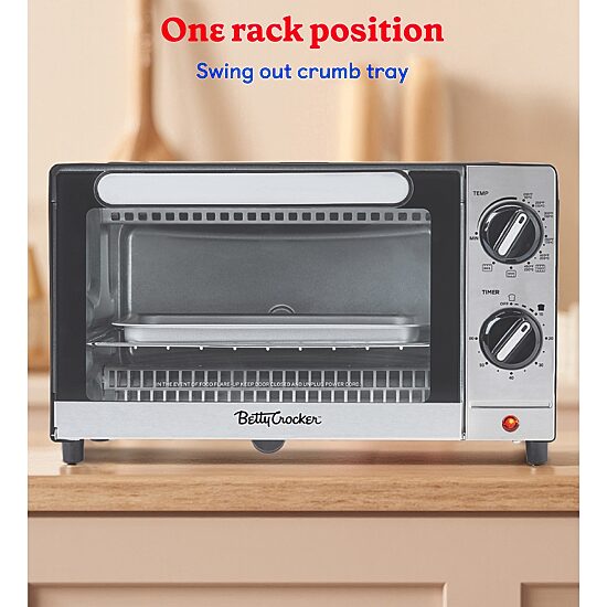 Betty Crocker Black Toaster Oven
