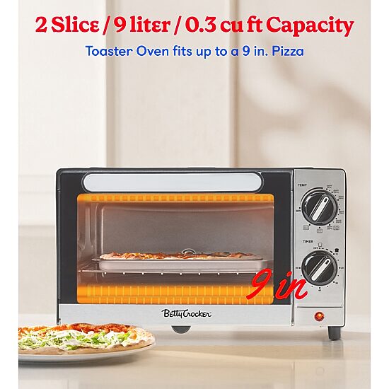 Betty Crocker Black Toaster Oven