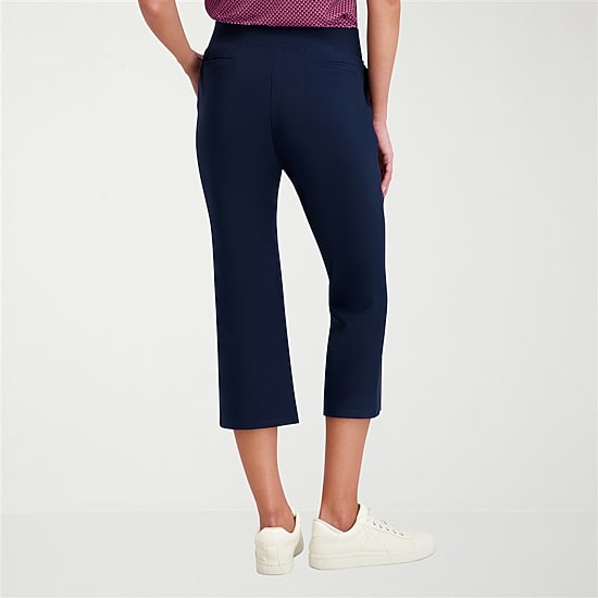 Stella Parker Womens Ankle Mid Rise Cropped Pant