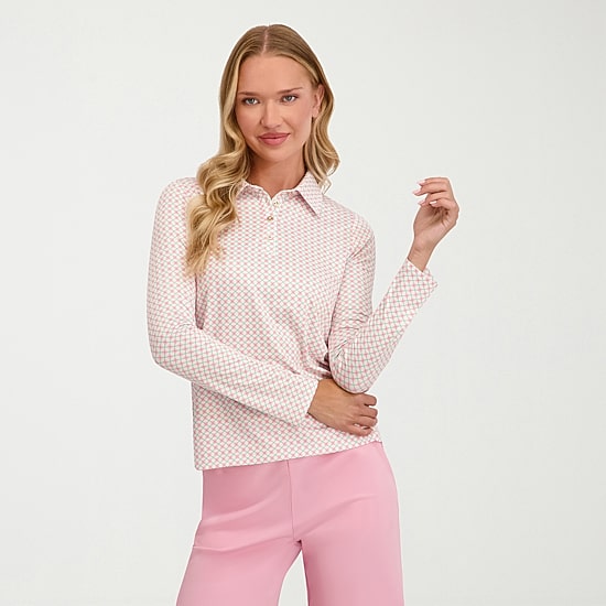 Stella Parker Womens Long Sleeve Polo Shirt
