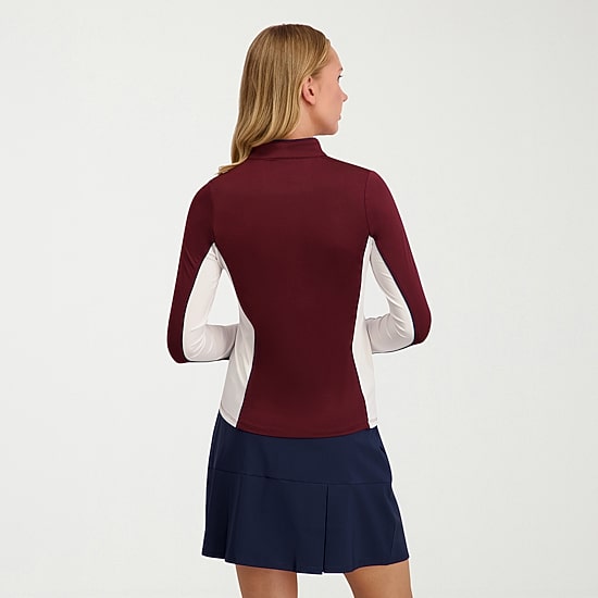 Stella Parker Womens Long Sleeve Quarter-Zip Pullover