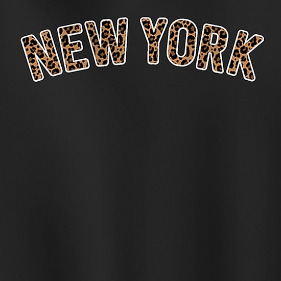 Leopard Ny Womens Long Sleeve Hoodie