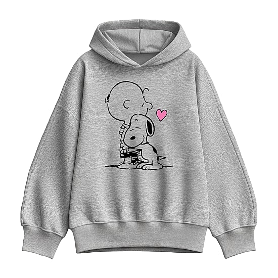 Charlie Hug Womens Long Sleeve Snoopy Hoodie