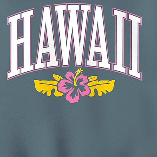 Hawaii Hibiscus Womens Long Sleeve Hoodie
