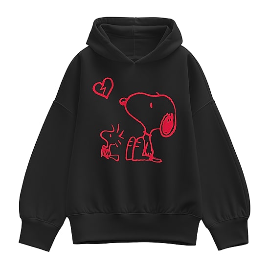 Snoopy Broken Heart Womens Long Sleeve Snoopy Hoodie